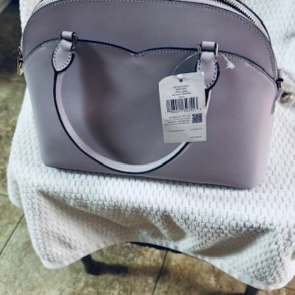 NWT Kate Spade Payton Medium Dome Satchel Lilac Moon Pebbled Leather - Picture 11 of 11